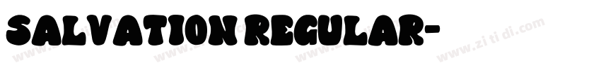 Salvation Regular字体转换